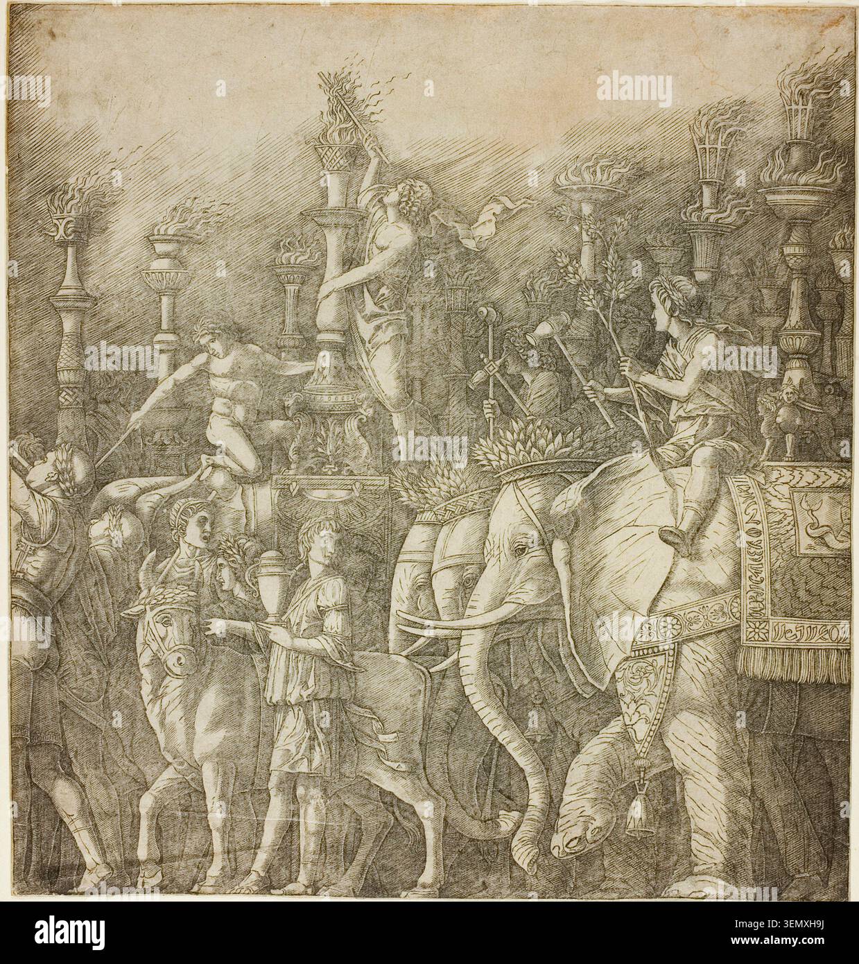 The Triumph of Julius Caesar by Workshop of Andrea Mantegna, c. 1498 ...