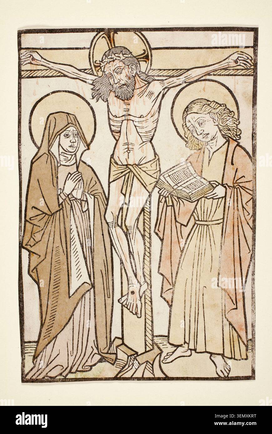Christ on the Cross Between Mary and Saint John, Unknown artist ...