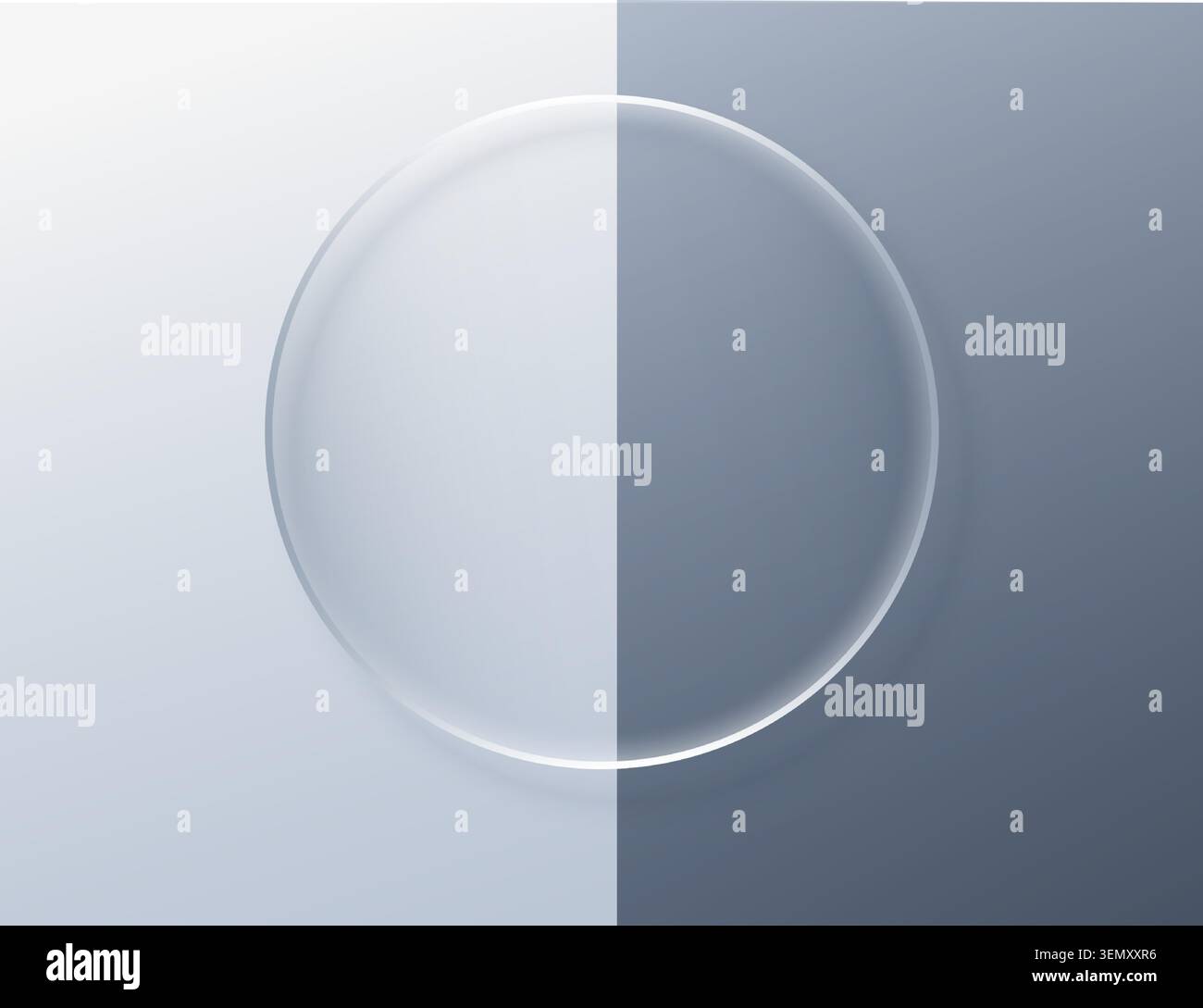 Button circle ui and glass liquid effect with 3d transparent text. Element web frame and button bubble morph with texture circle. Shape button Stock Vector