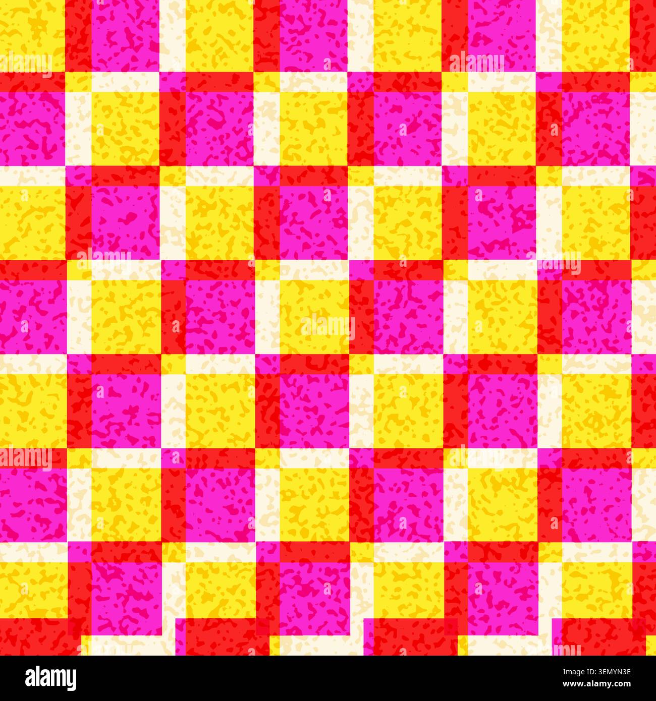 Abstract background with a Risograph style checked pattern Stock Vector