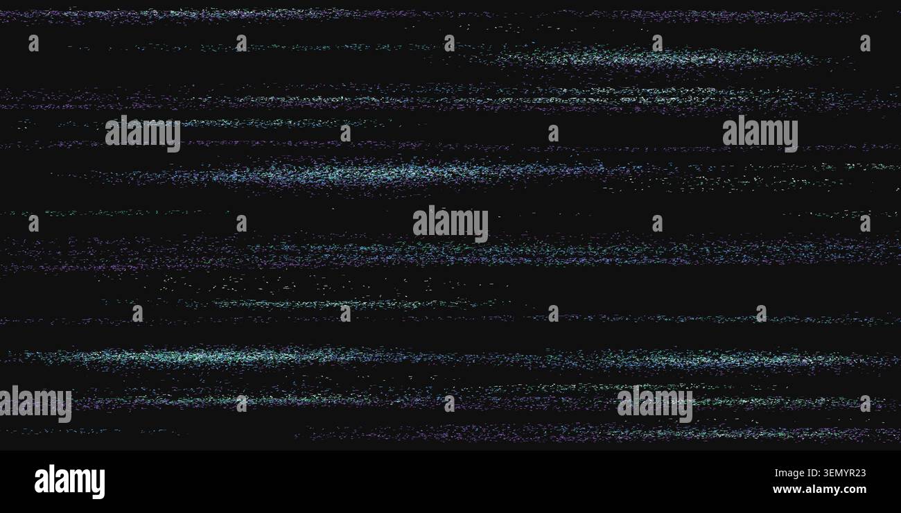 Glitch CCTV screen texture with static noise overlay. Vector realistic ...