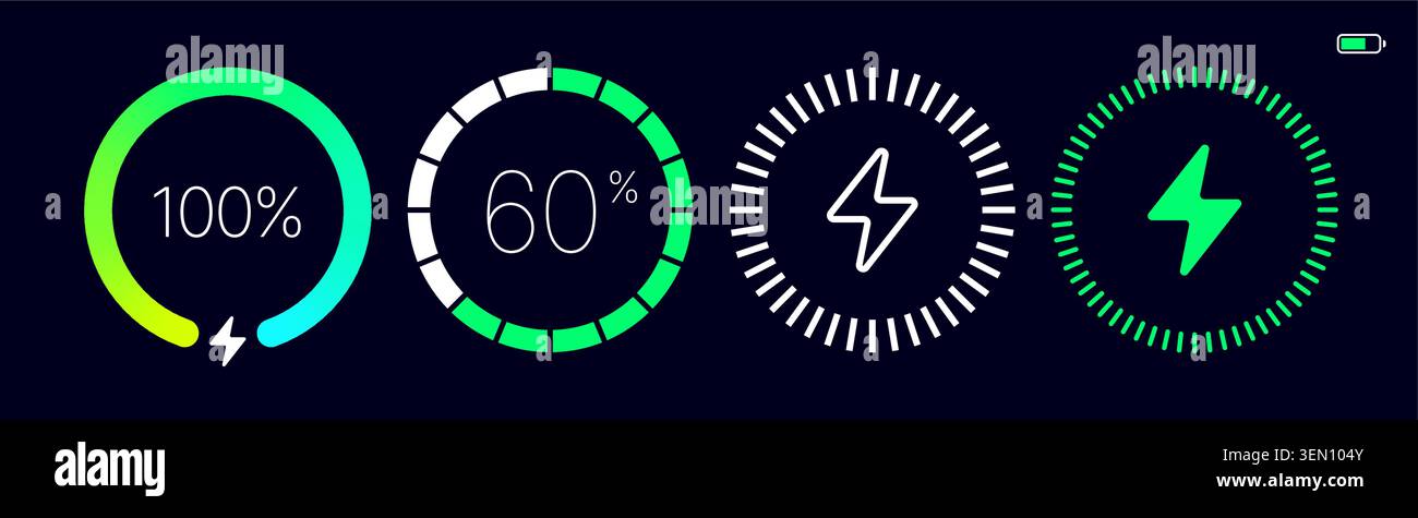 Charging battery. Wireless charger icon Stock Vector