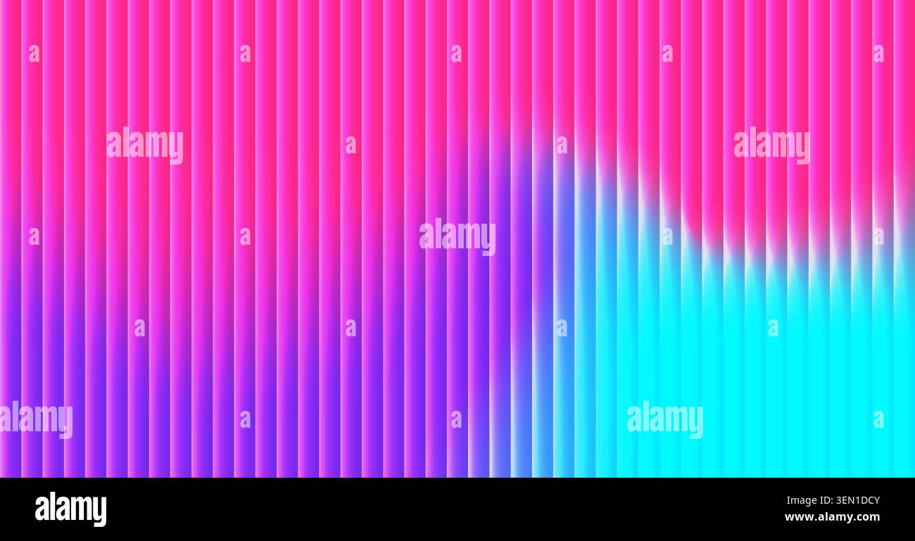Abstract vibrant gradient glass effect striped background. Ribbed colorful creative vector backdrop for banners, presentations Stock Vector