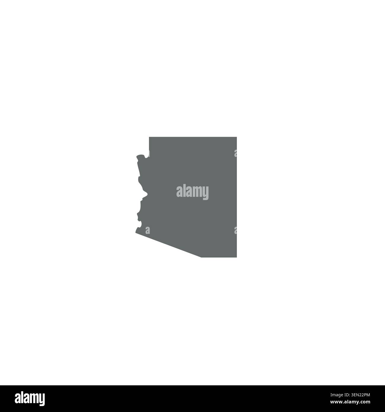 Arizona Map logo or icon design Stock Vector