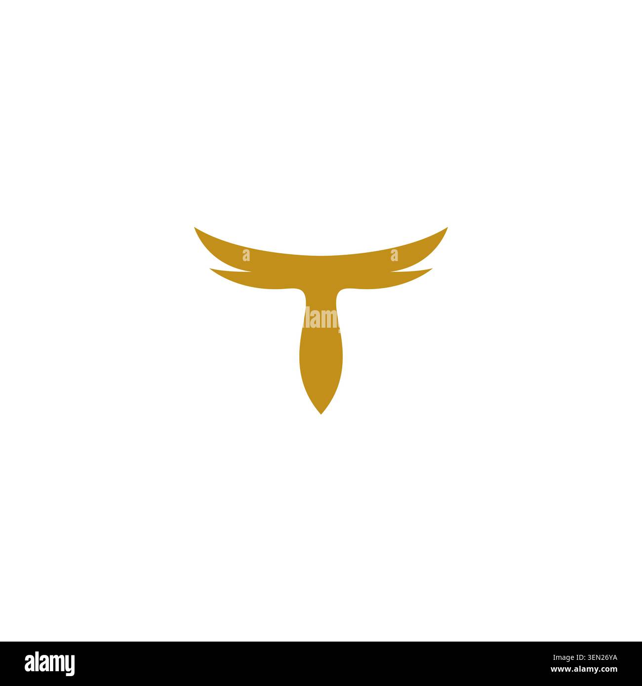 Letter T Wing Logo Design. T Initial Logo Vector Stock Vector