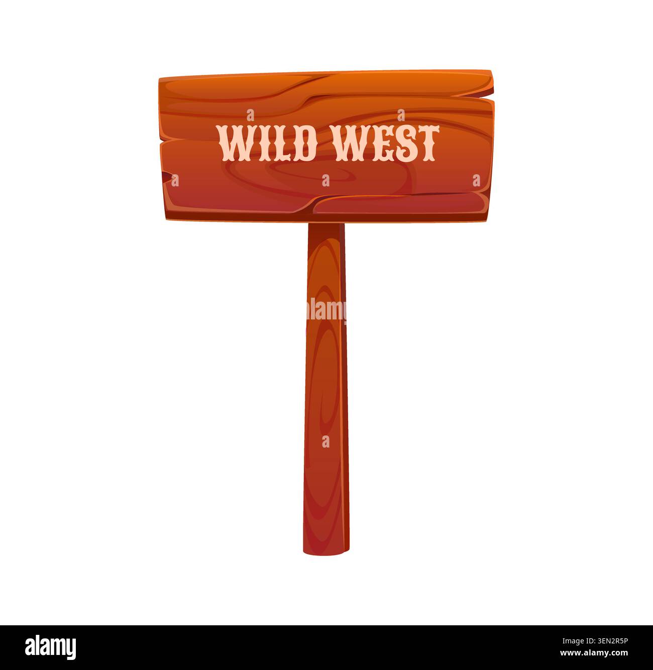 Cartoon wild west and western cowboys game icon Stock Vector
