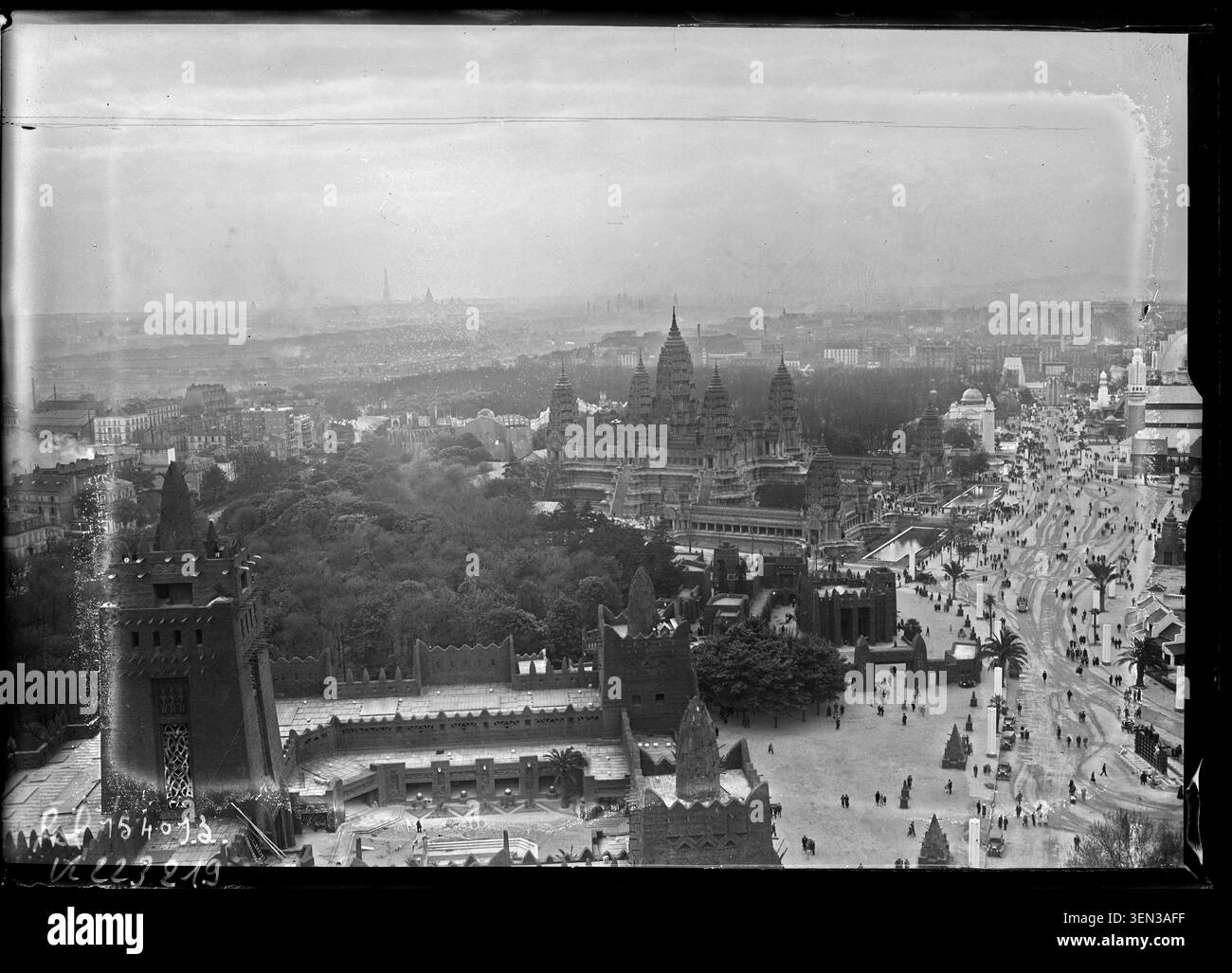 The 1931 colonial exhibition in Paris at Bois de Vincennes is captured ...