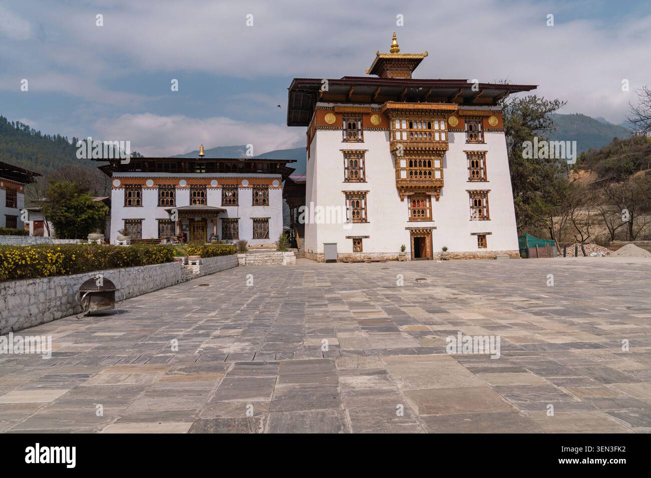 Pangri Zampa Monastery, Buddhist monastery in Bhutan, near Thimphu, Bhutan Stock Photo