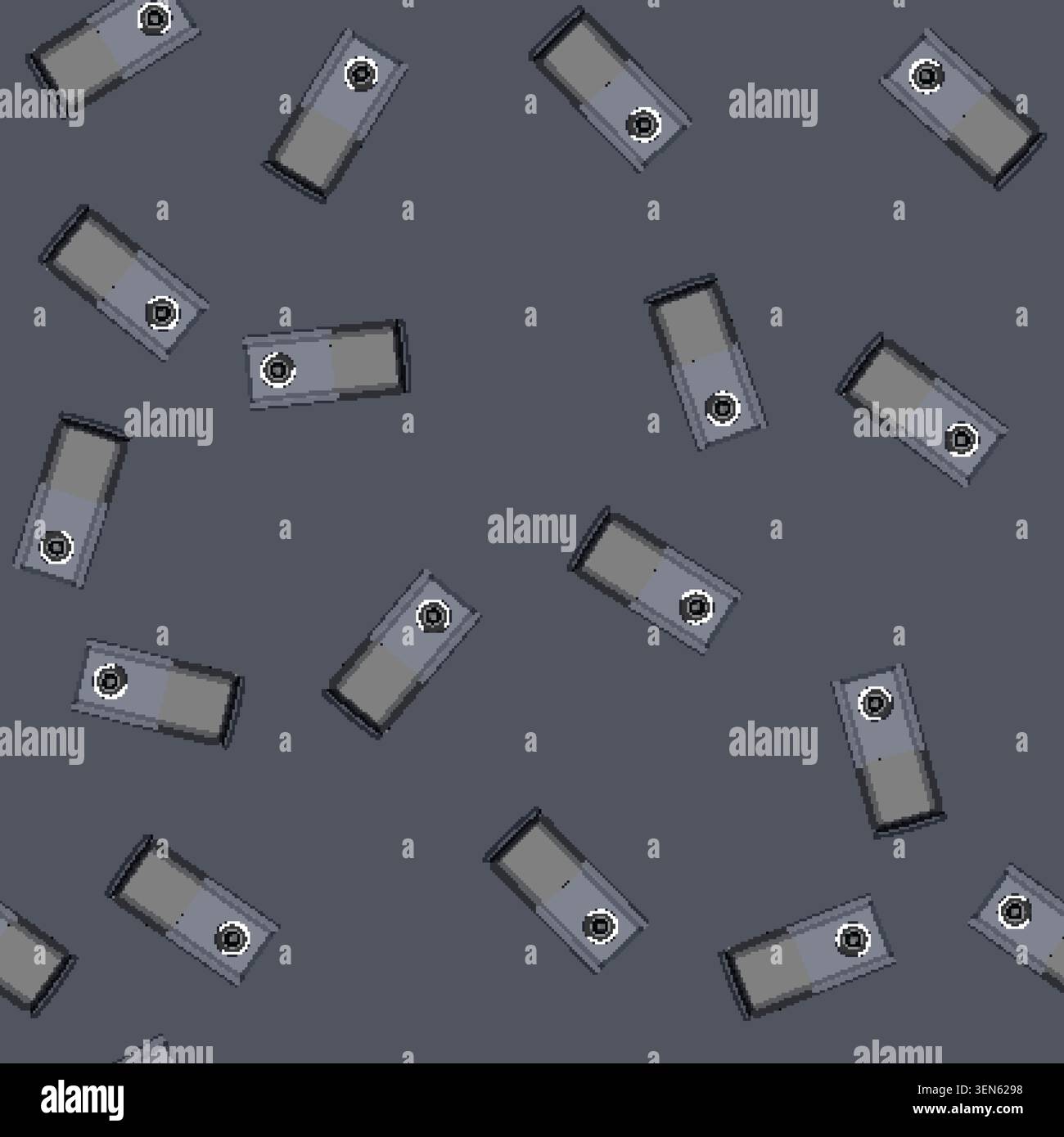 seamless pattern lens table web camera cartoon. equipment digital, technology photo lens table web camera sign vector Stock Vector