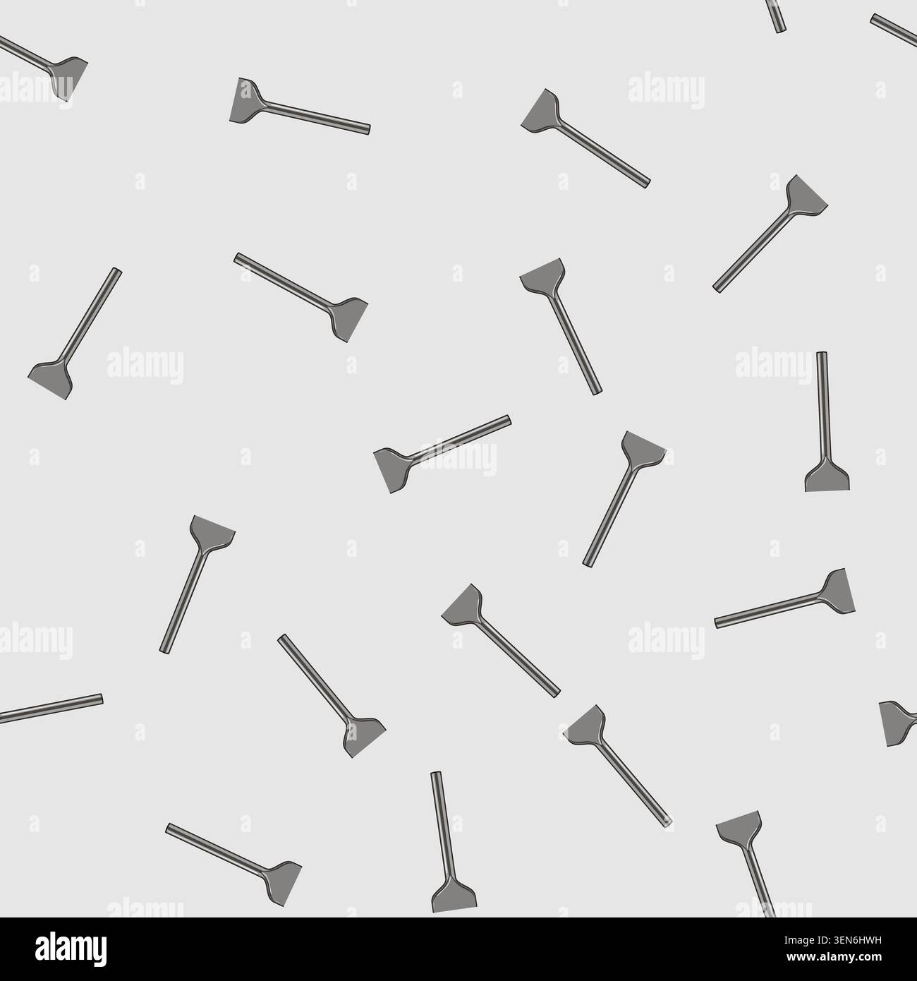 seamless pattern mallet brick chisel cartoon. layer masonry tools work, stonework mallet brick chisel sign vector Stock Vector