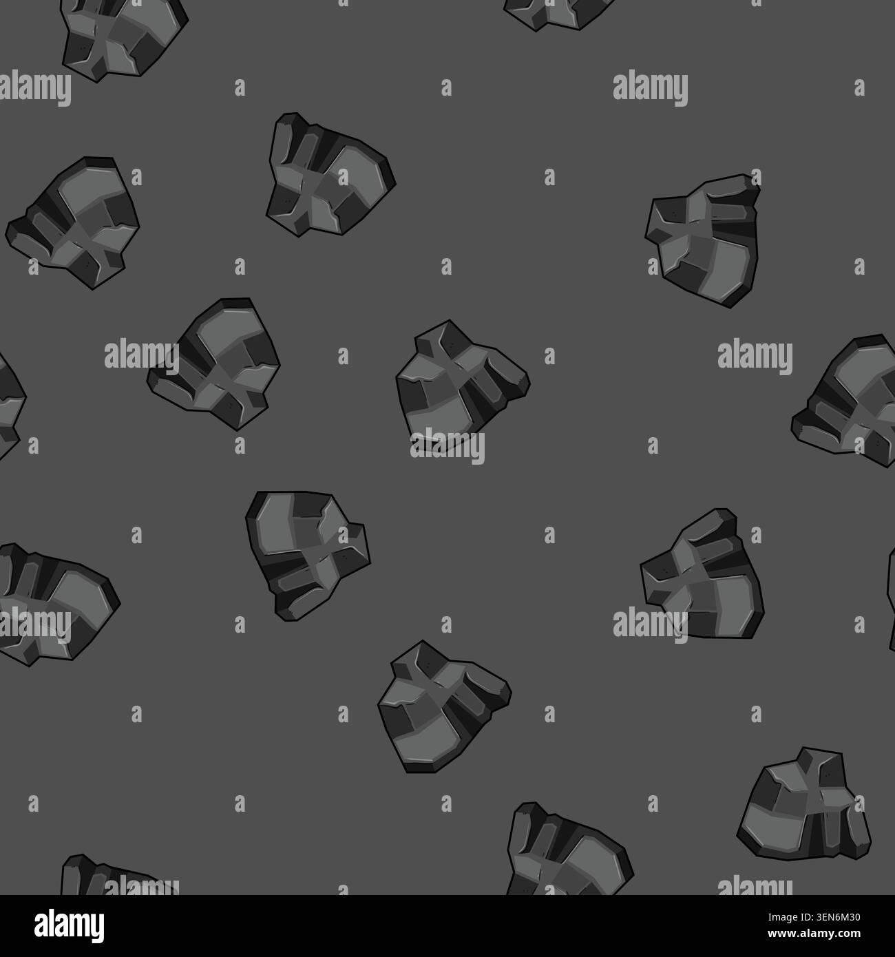 seamless pattern carbon coal ore cartoon. energy fossil, anthracite bituminous, lignite subbituminous carbon coal ore sign vector Stock Vector