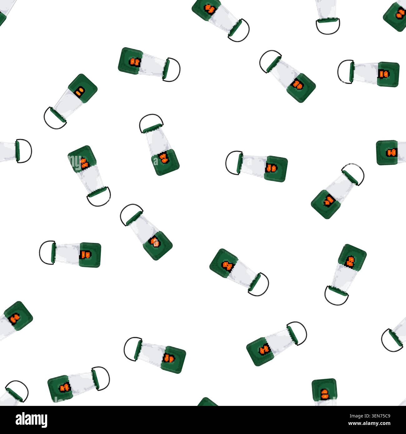 pattern forest lantern camp lamp cartoon. forest lantern camp lamp sign vector Stock Vector