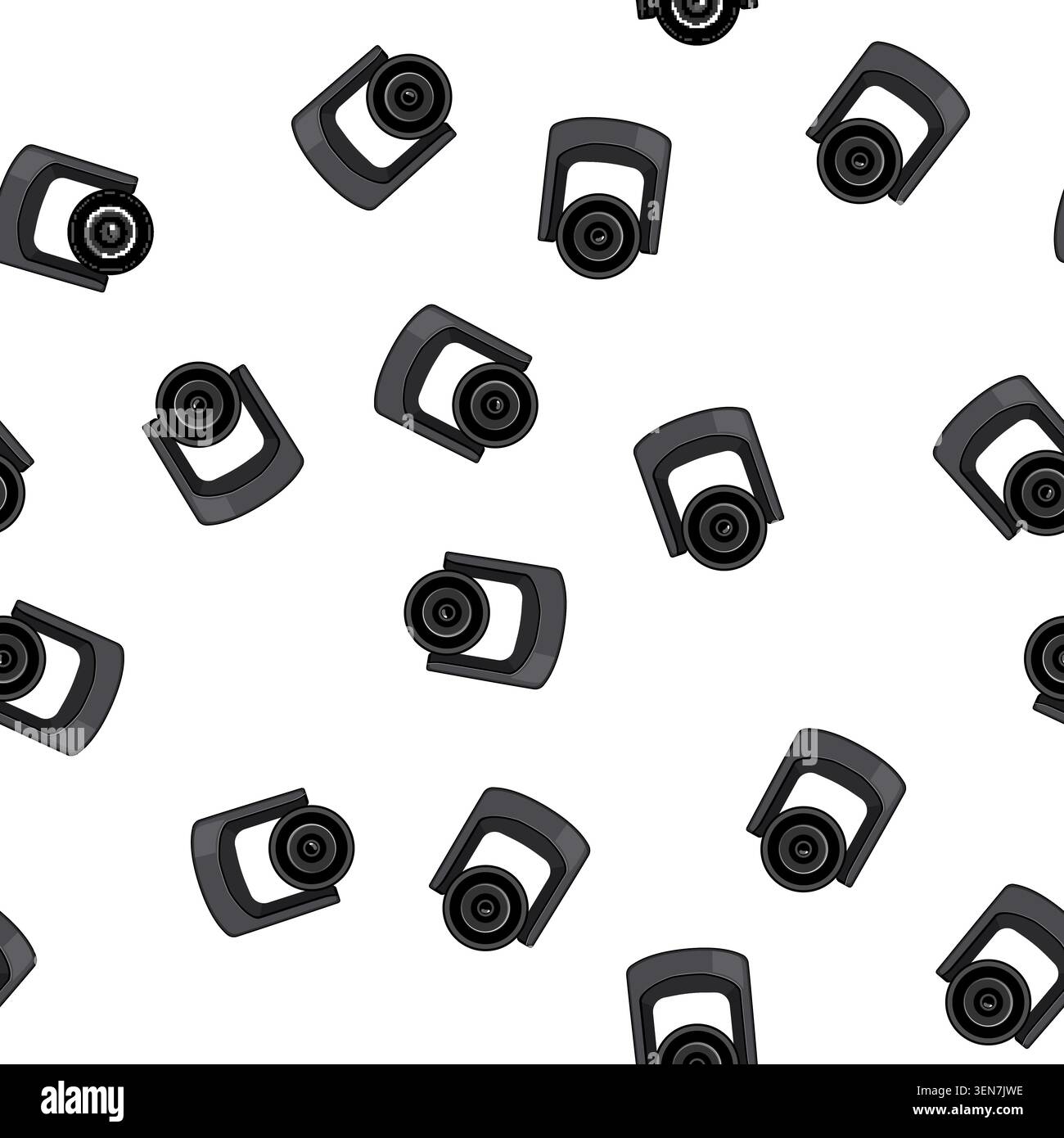pattern equipment table web camera cartoon. digital technology, photo focus equipment table web camera sign vector Stock Vector