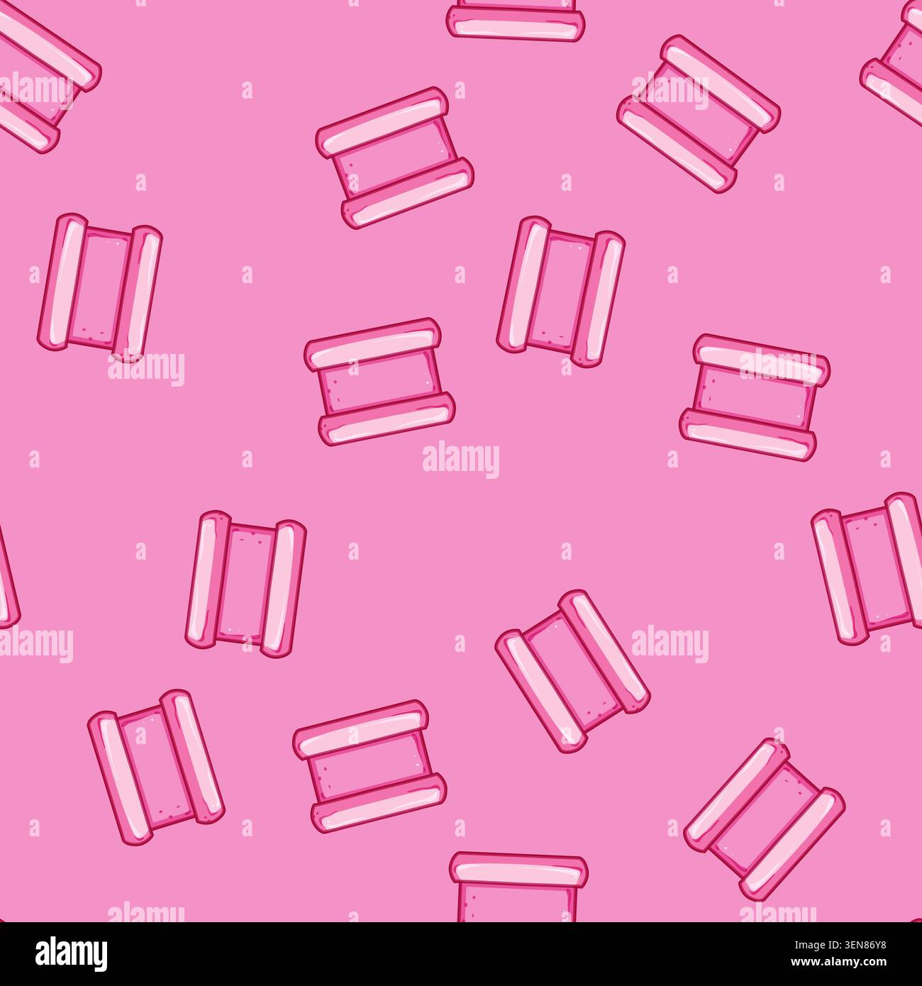 seamless pattern stick chewing gum cartoon. pack chew, soft longlasting, taste cool stick chewing gum sign vector Stock Vector