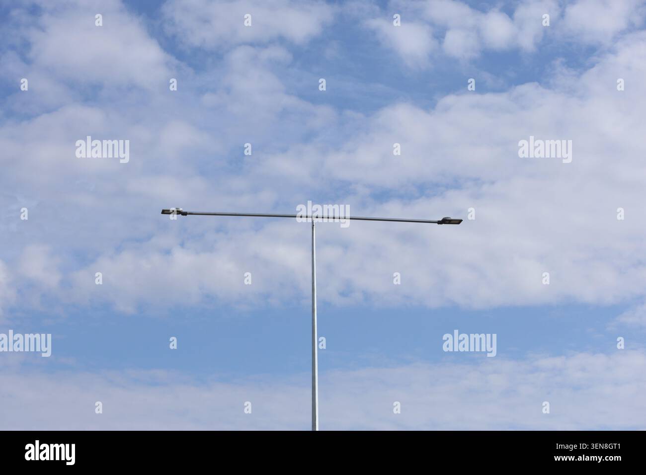street lamp against blue sky Stock Photo
