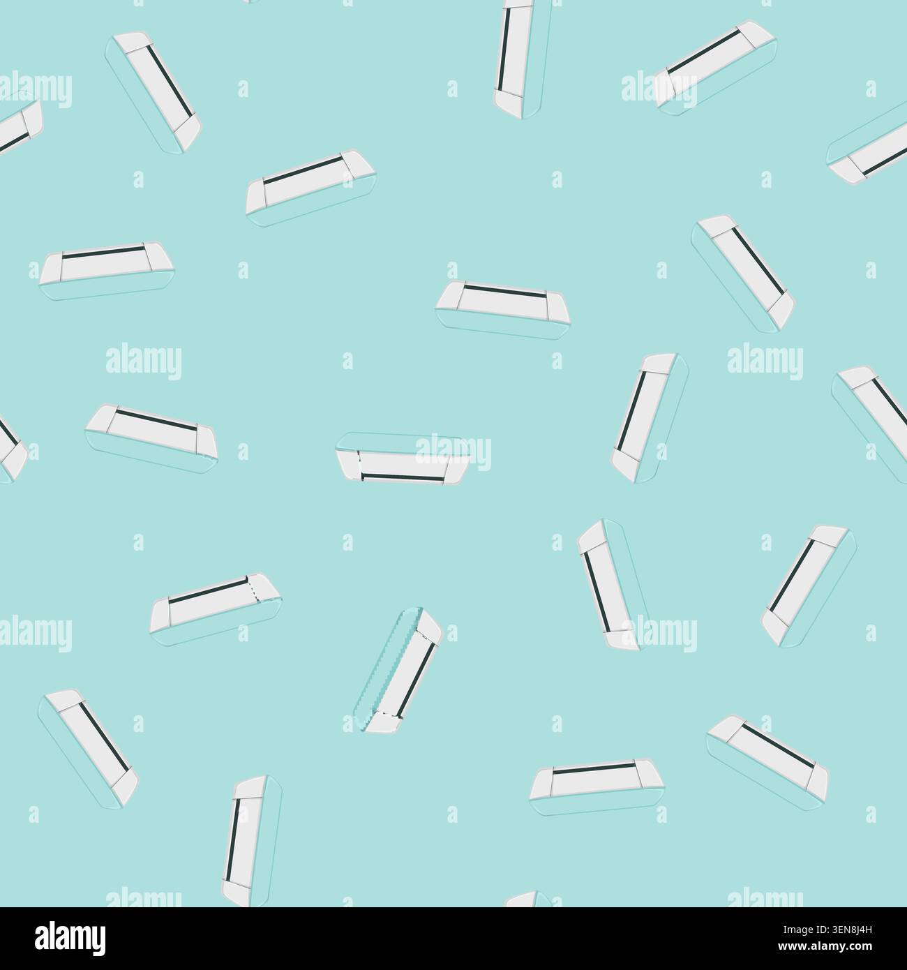 seamless pattern document printer paper cartoon. document printer paper sign vector Stock Vector