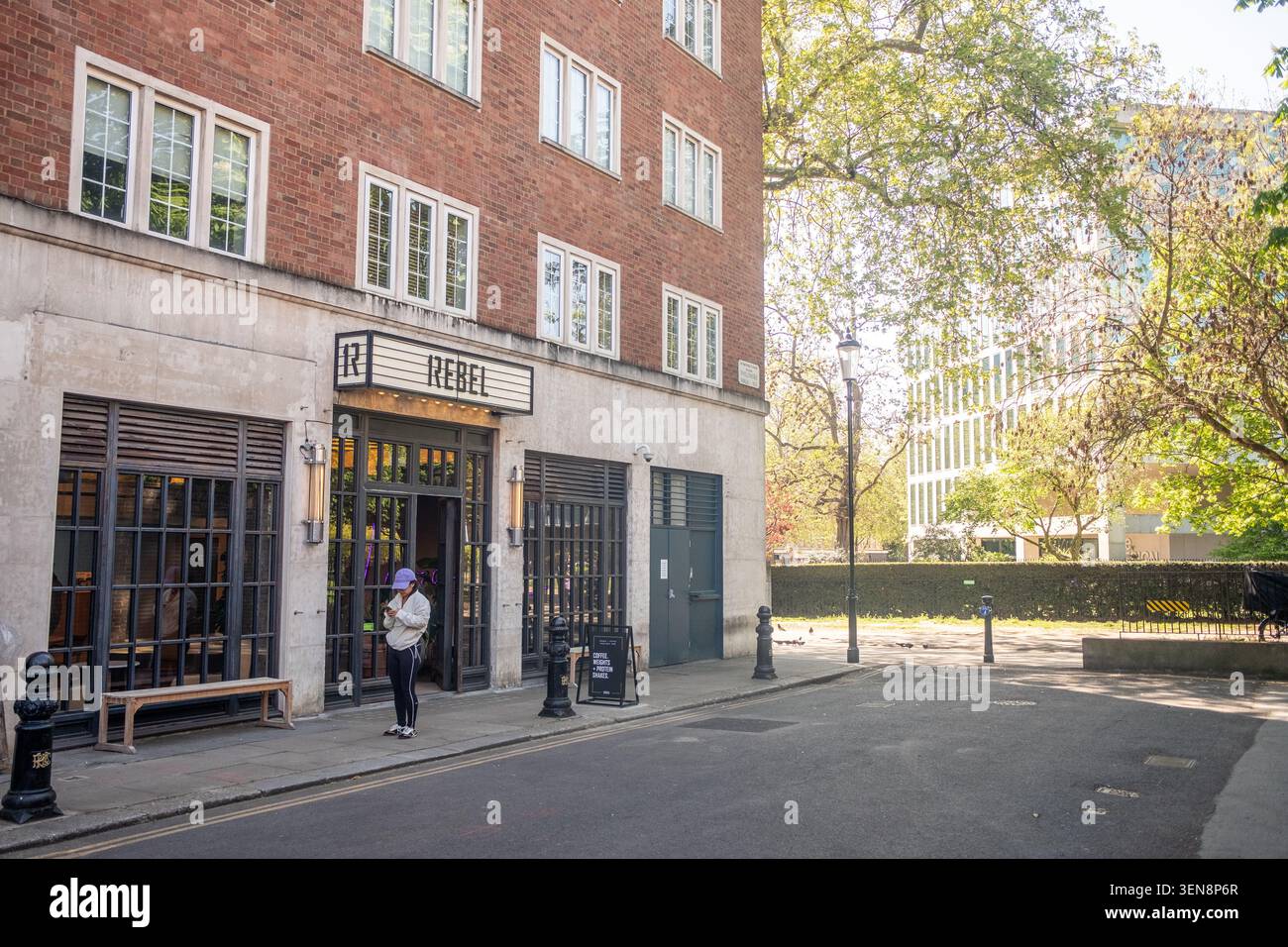 LONDON - APRIL 22, 2026: KENSINGTON – Rebel fitness studio Stock Photo