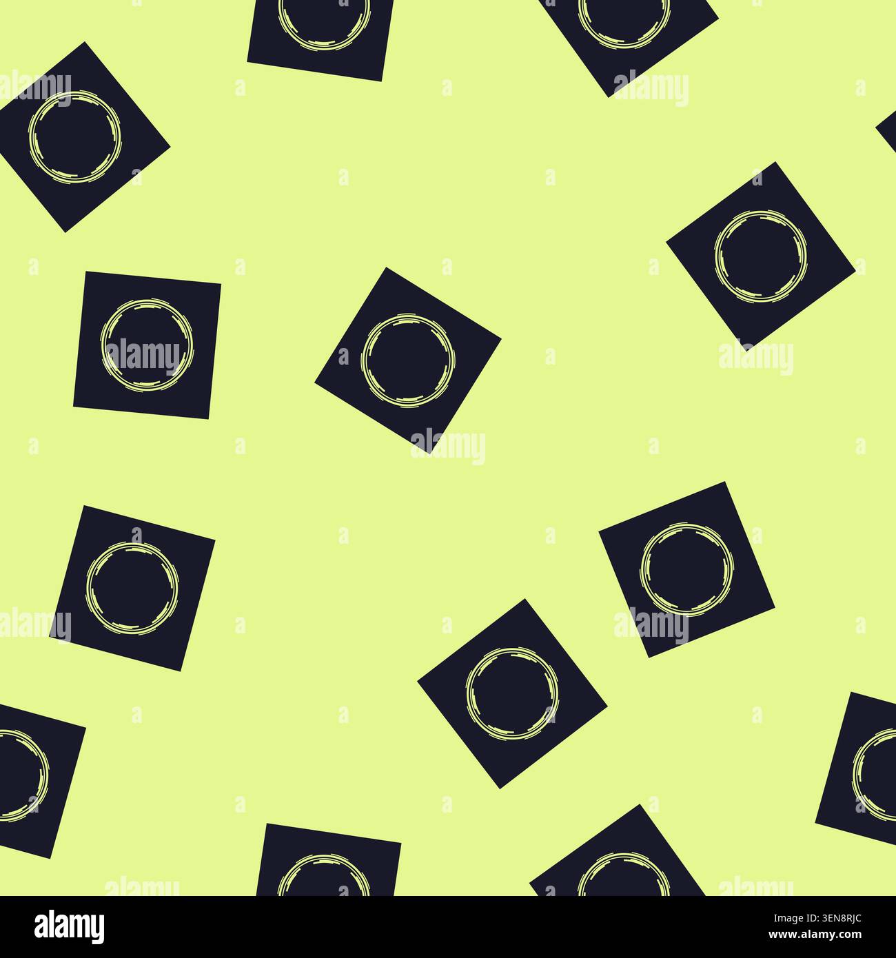 seamless pattern panel hud round frame cartoon. graphic element, space ui, menu virtual panel hud round frame sign vector Stock Vector