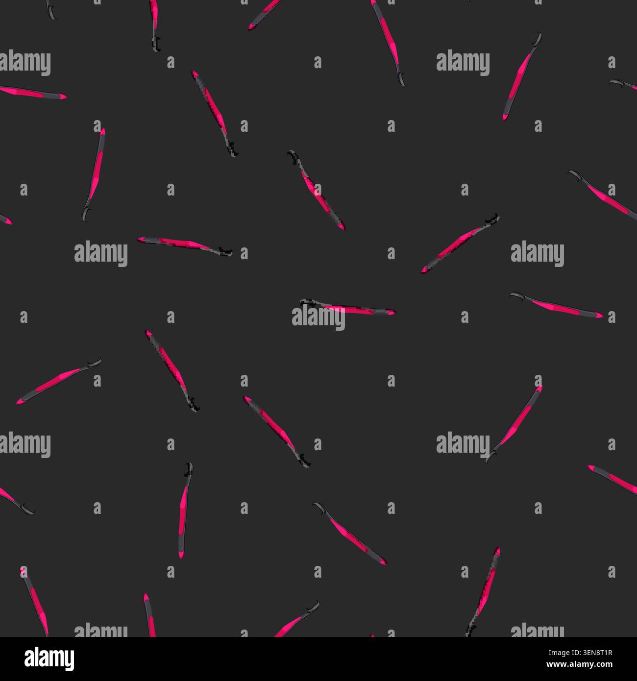 seamless pattern teeth tooth brush cartoon. teeth tooth brush sign vector Stock Vector