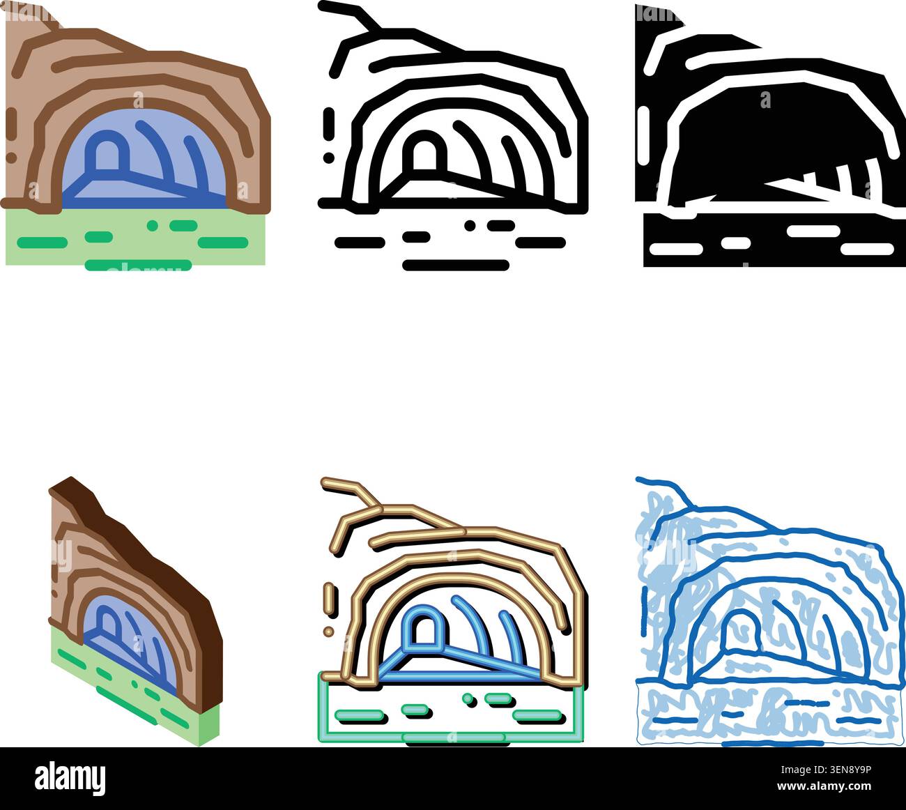 Symbol bridge cave hi-res stock photography and images - Alamy