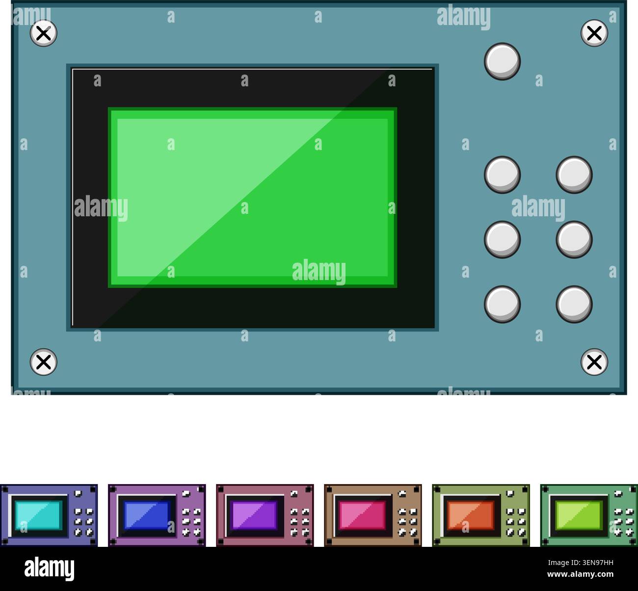 Bandwidth Visualization Cartoon display oscillograph cartoon. probe bandwidth, calibration analysis ...