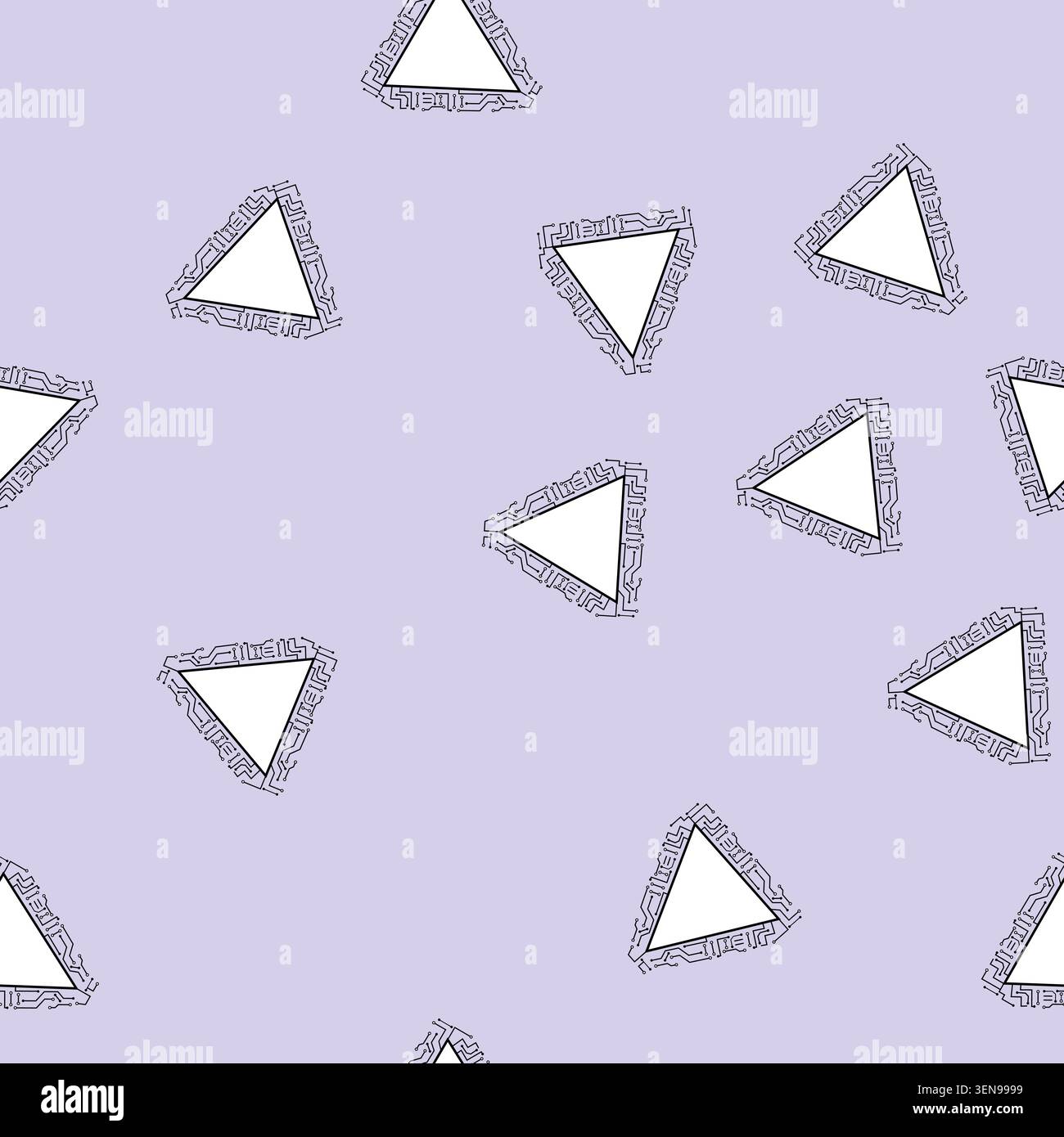 seamless pattern processor microchip frame cartoon. siltransistor circuitry, nanotechnology fabrication, lithography wafer processor microchip frame s Stock Vector