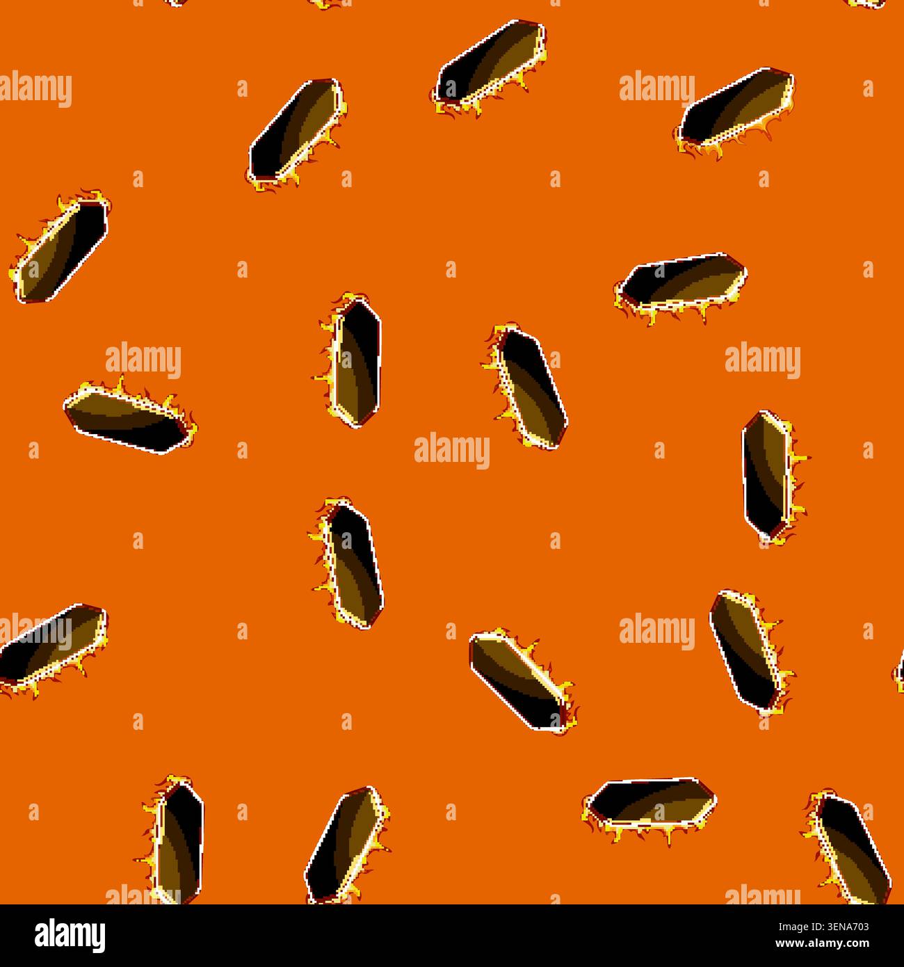 seamless pattern ui fire game button cartoon. space gui, menu kit, play bar ui fire game button sign vector Stock Vector