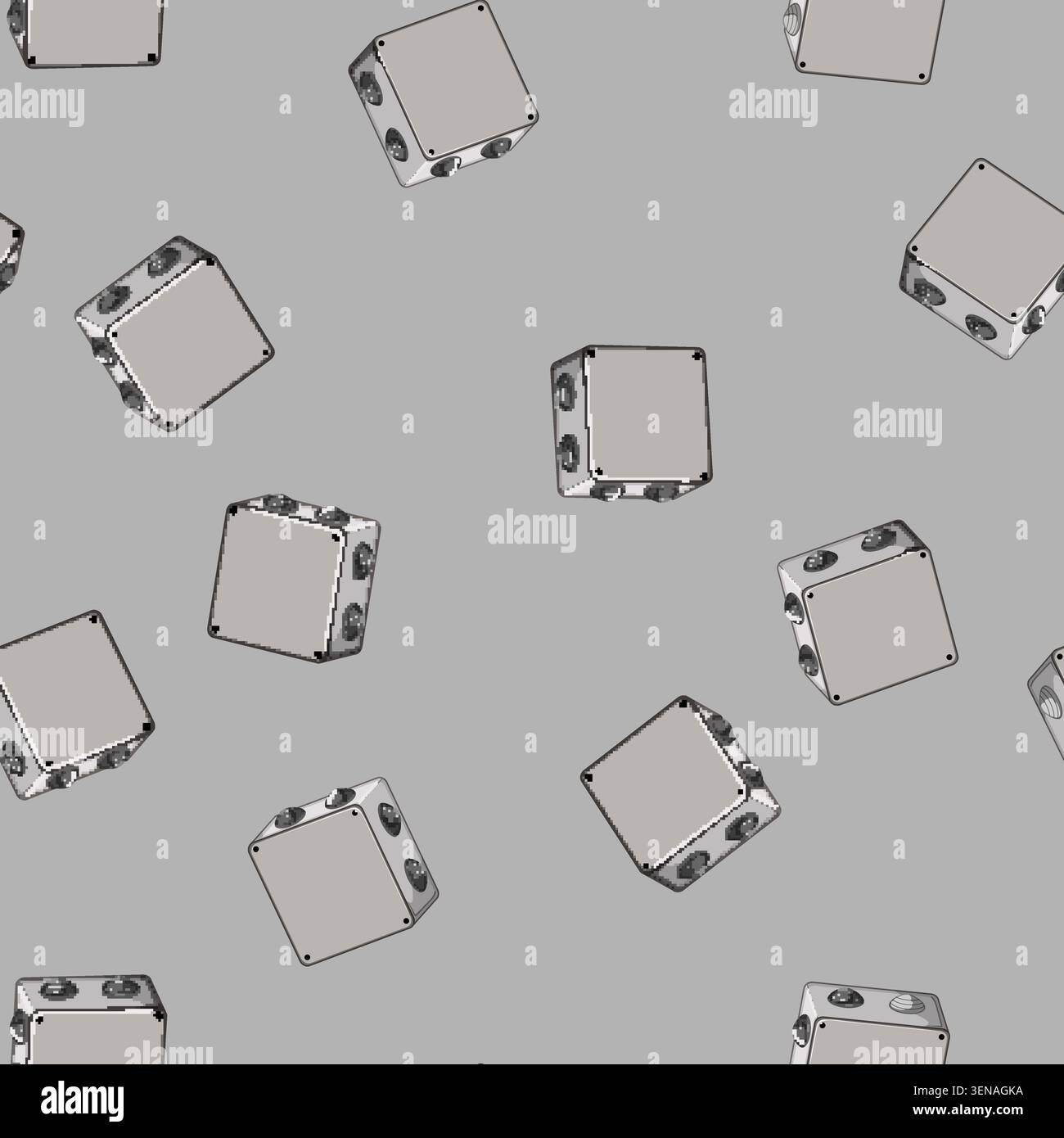 seamless pattern switch junction box cartoon. industrial industry, system wire, control connect switch junction box sign vector Stock Vector