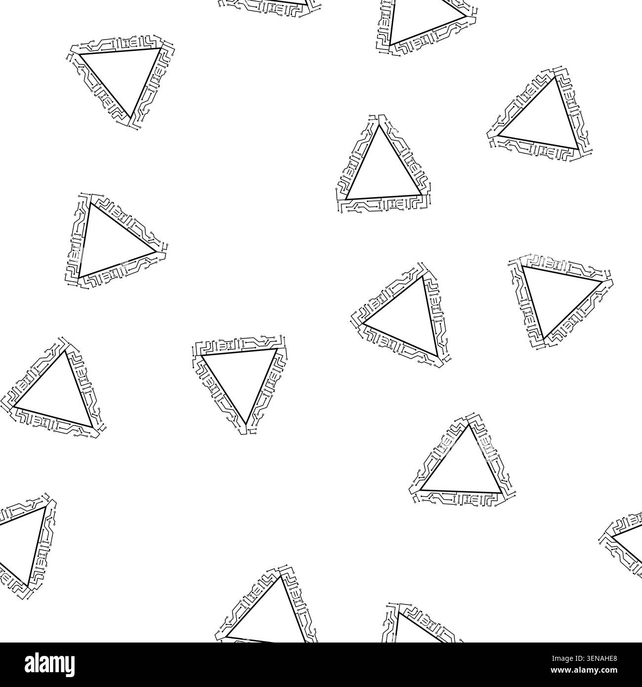 pattern processor microchip frame cartoon. siltransistor circuitry, nanotechnology fabrication, lithography wafer processor microchip frame sign vecto Stock Vector