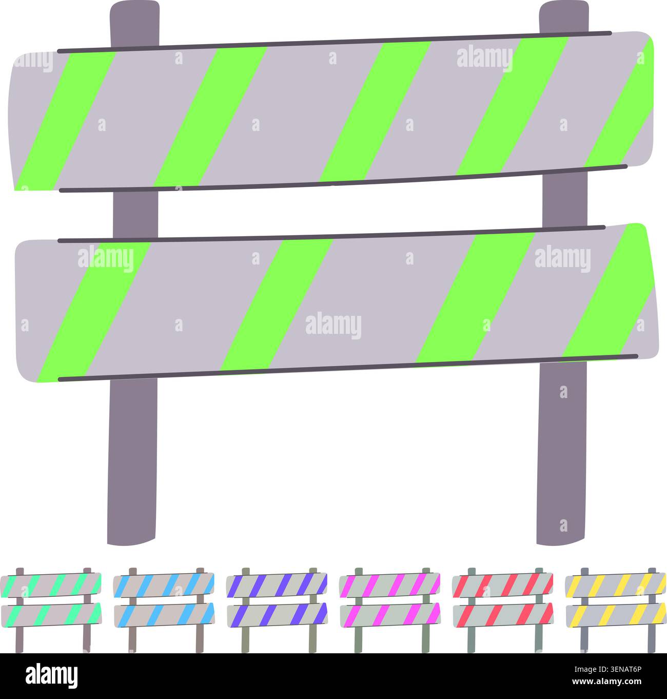 Side Rails Up Signs view guard rails cartoon. crash roadside, bridge steel, safety metal ...