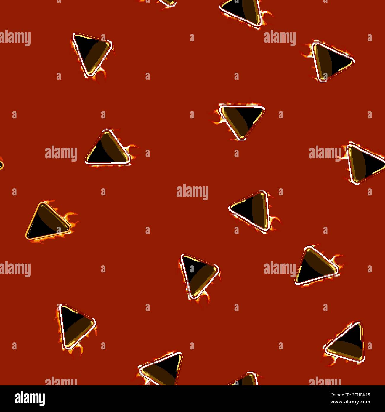 seamless pattern interface fire game button cartoon. ui space, gui menu, kit play interface fire game button sign vector Stock Vector