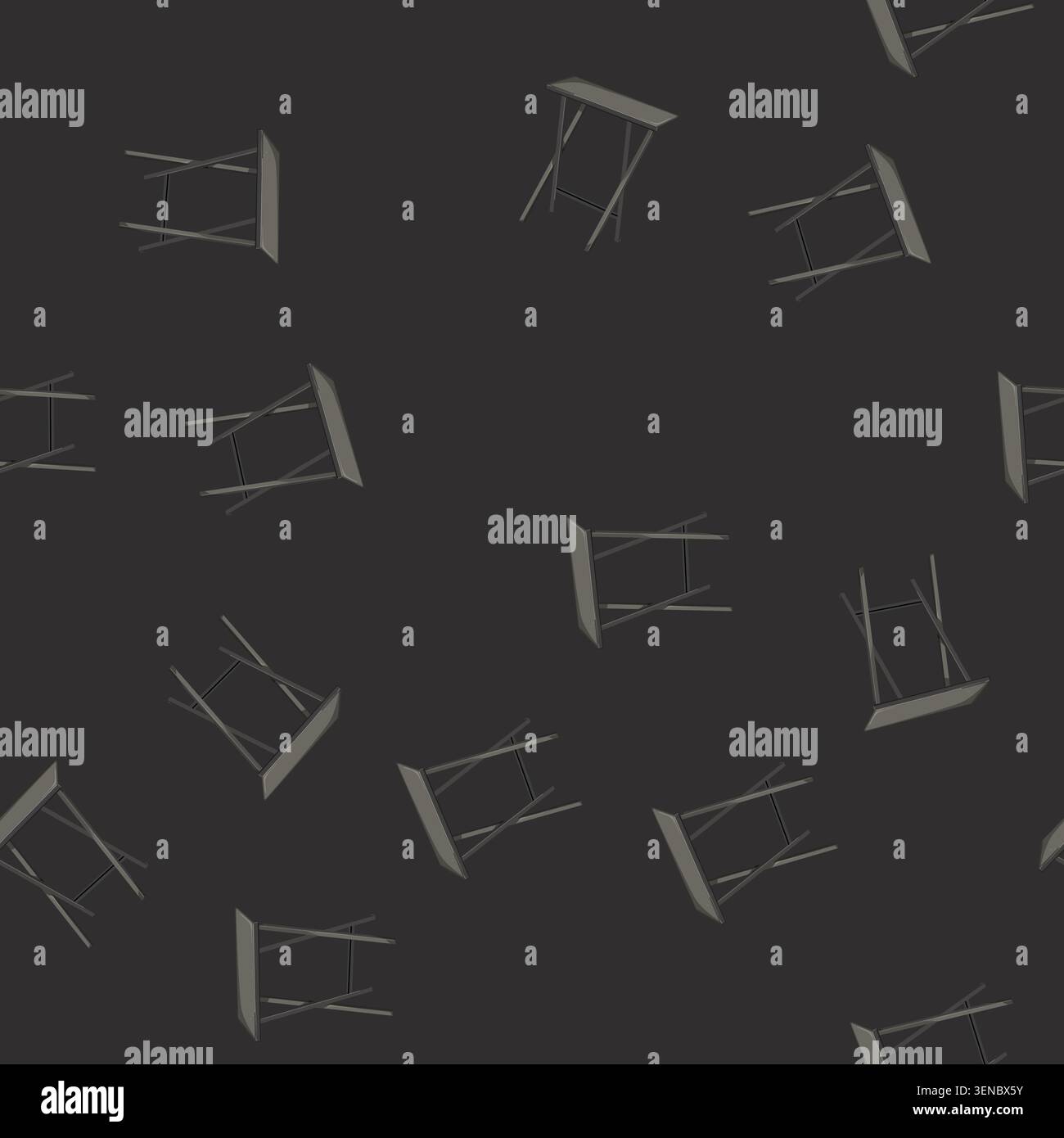 seamless pattern outdoor folding table cartoon. outdoor folding table sign vector Stock Vector