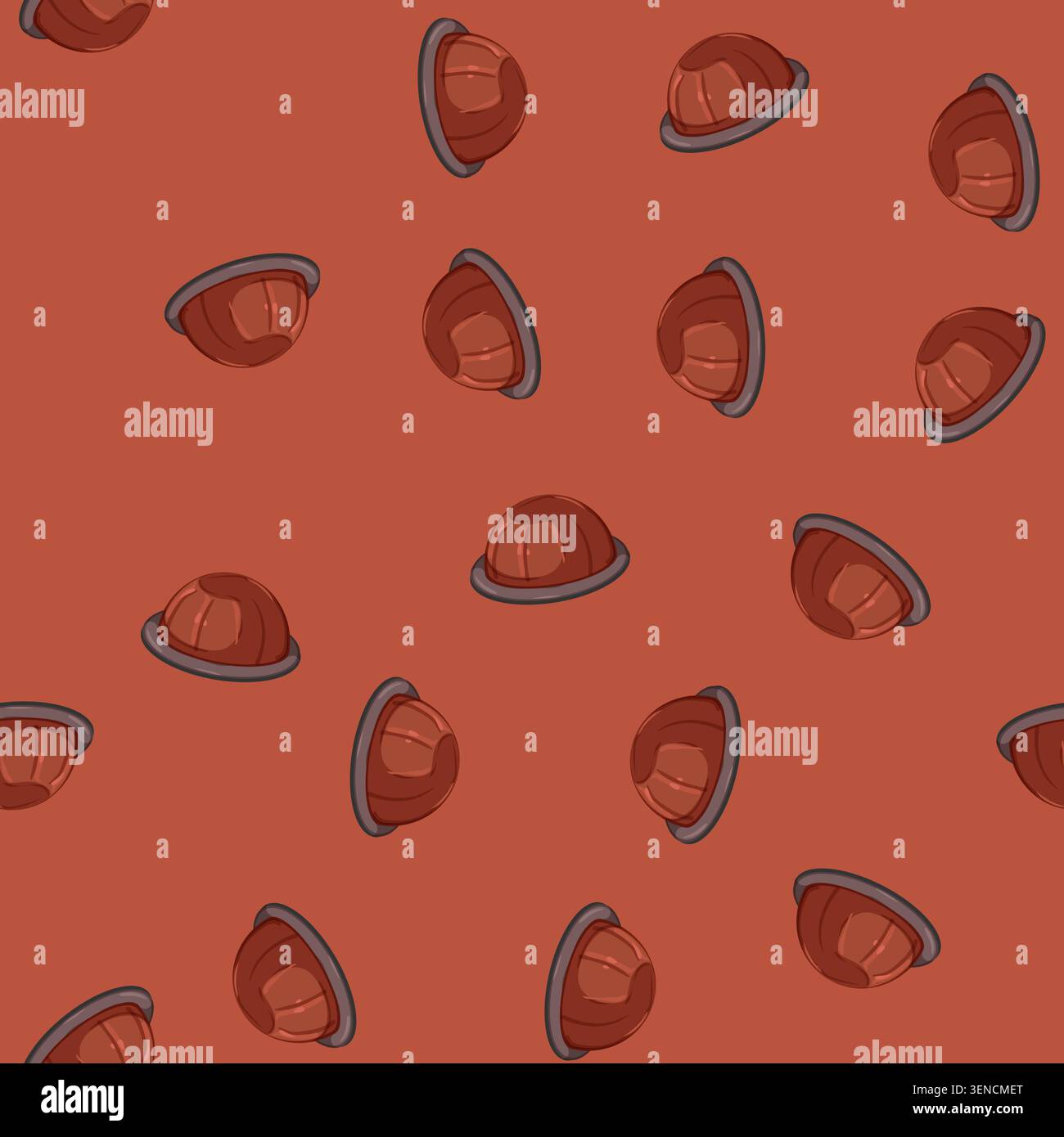 seamless pattern machine capsule coffee cartoon. machine capsule coffee sign vector Stock Vector