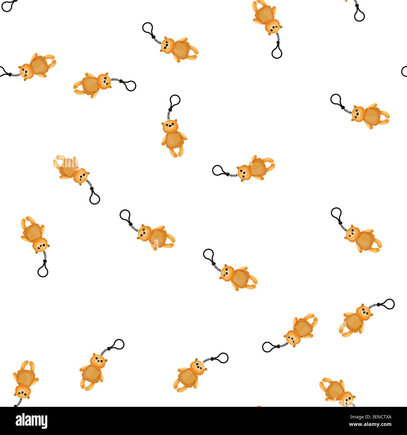 pattern trinker keychain key cartoon. trinker keychain key sign vector Stock Vector