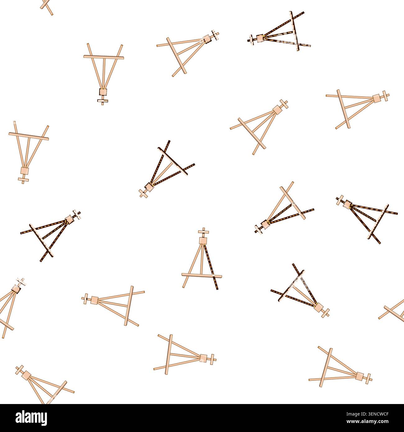 pattern exhibition easel cartoon. school studio, space painter, billboard front exhibition easel sign vector Stock Vector