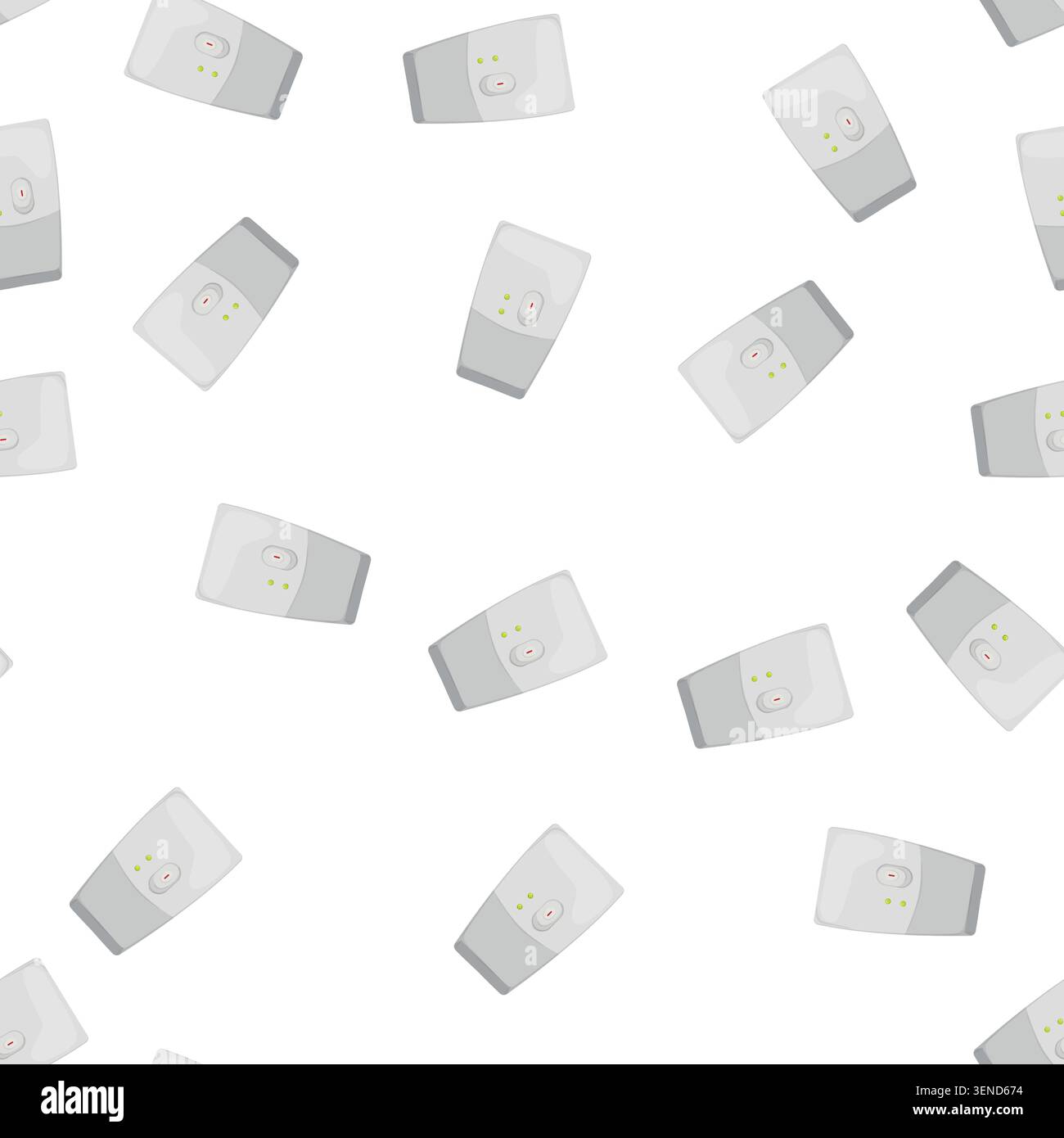 pattern outlet smar plug cartoon. outlet smar plug sign vector Stock Vector