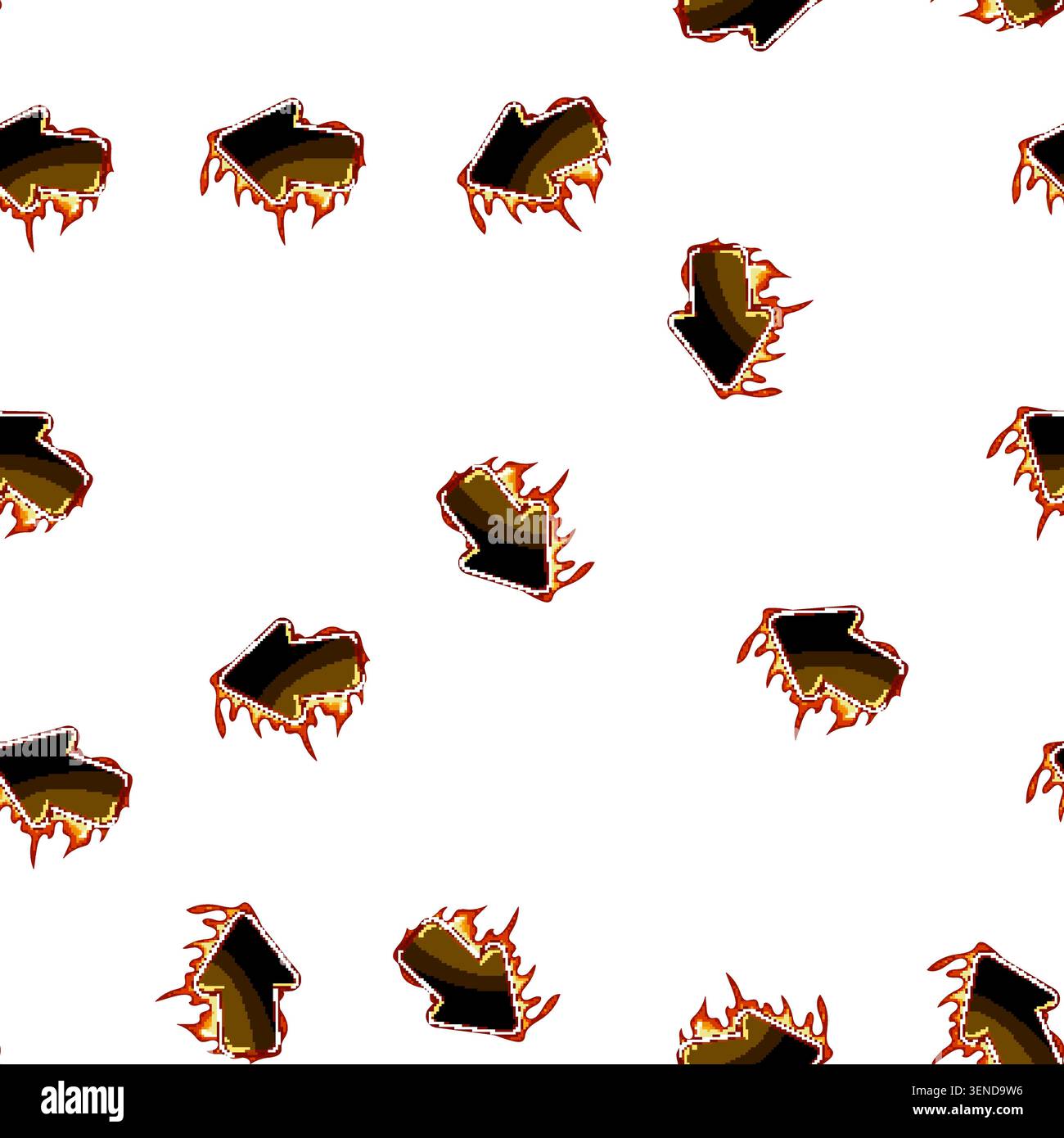 pattern gui fire game button cartoon. menu kit, play bar, spaceship robot gui fire game button sign vector Stock Vector