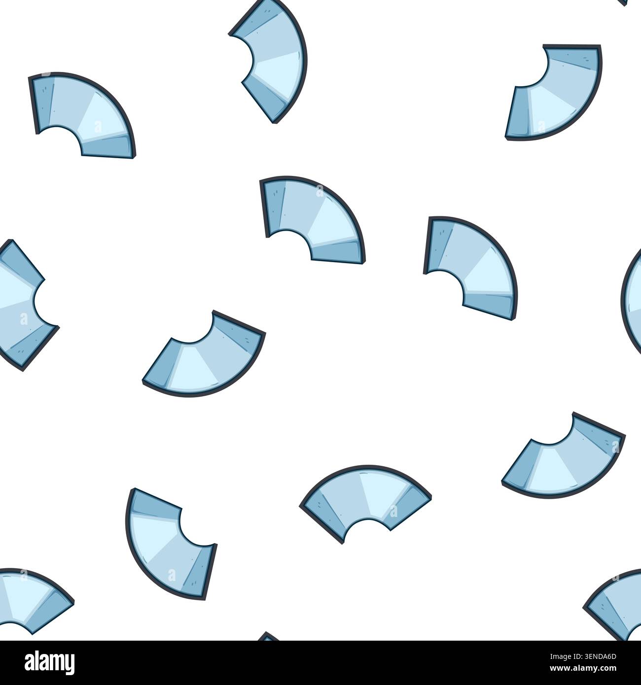 pattern Abstract c shaped graphic illustrating a flexible screen technology, bending and adapting to form a dynamic, modern digital interface or devic Stock Vector