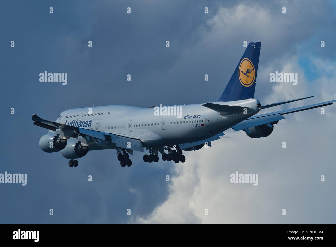 Lufthansa boeing 747 8 aircraft on hi-res stock photography and