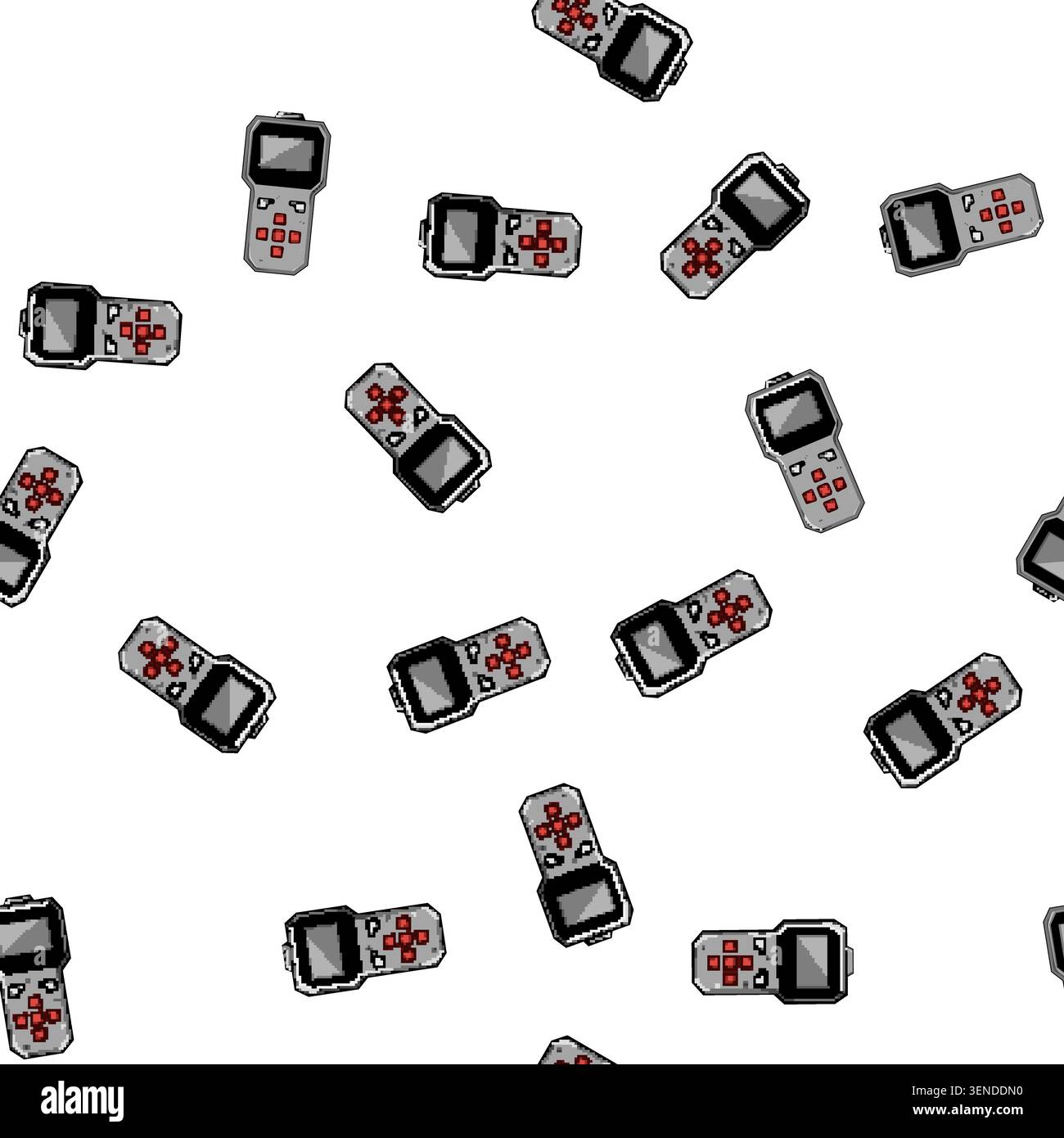 pattern computer car diagnostic scanner cartoon. vehicle check, system code, reader ecu computer car diagnostic scanner sign vector Stock Vector