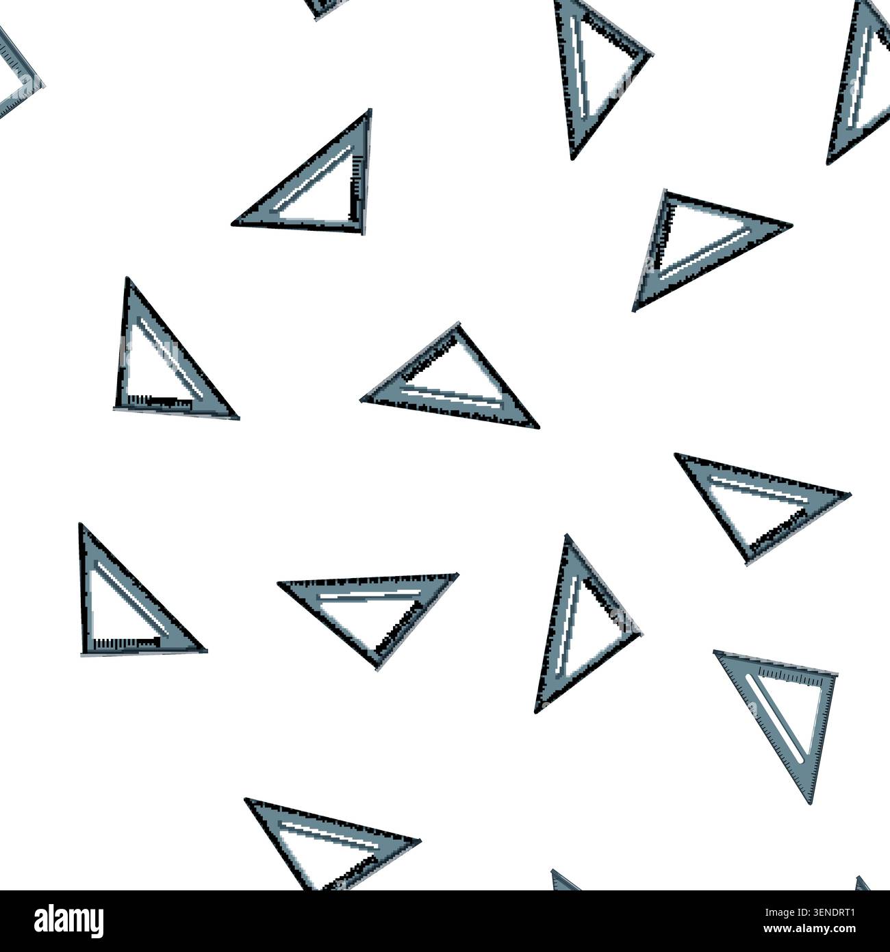 pattern home ruler builder cartoon. home ruler builder sign vector Stock Vector