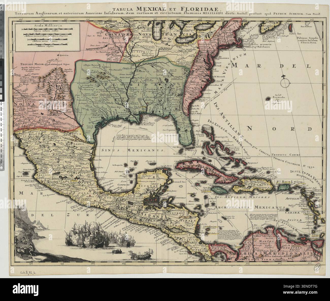 1686 engraved map of north america hi-res stock photography and images ...