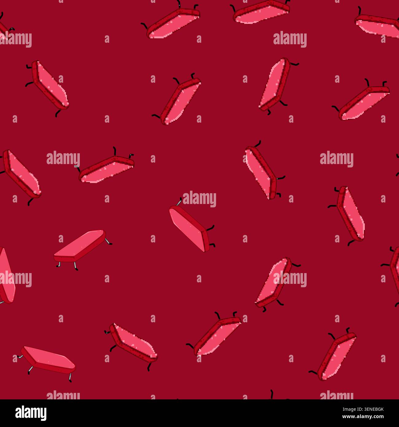 seamless pattern cloth ironing board cartoon. folded logo, clean home, counter interior cloth ironing board sign vector Stock Vector
