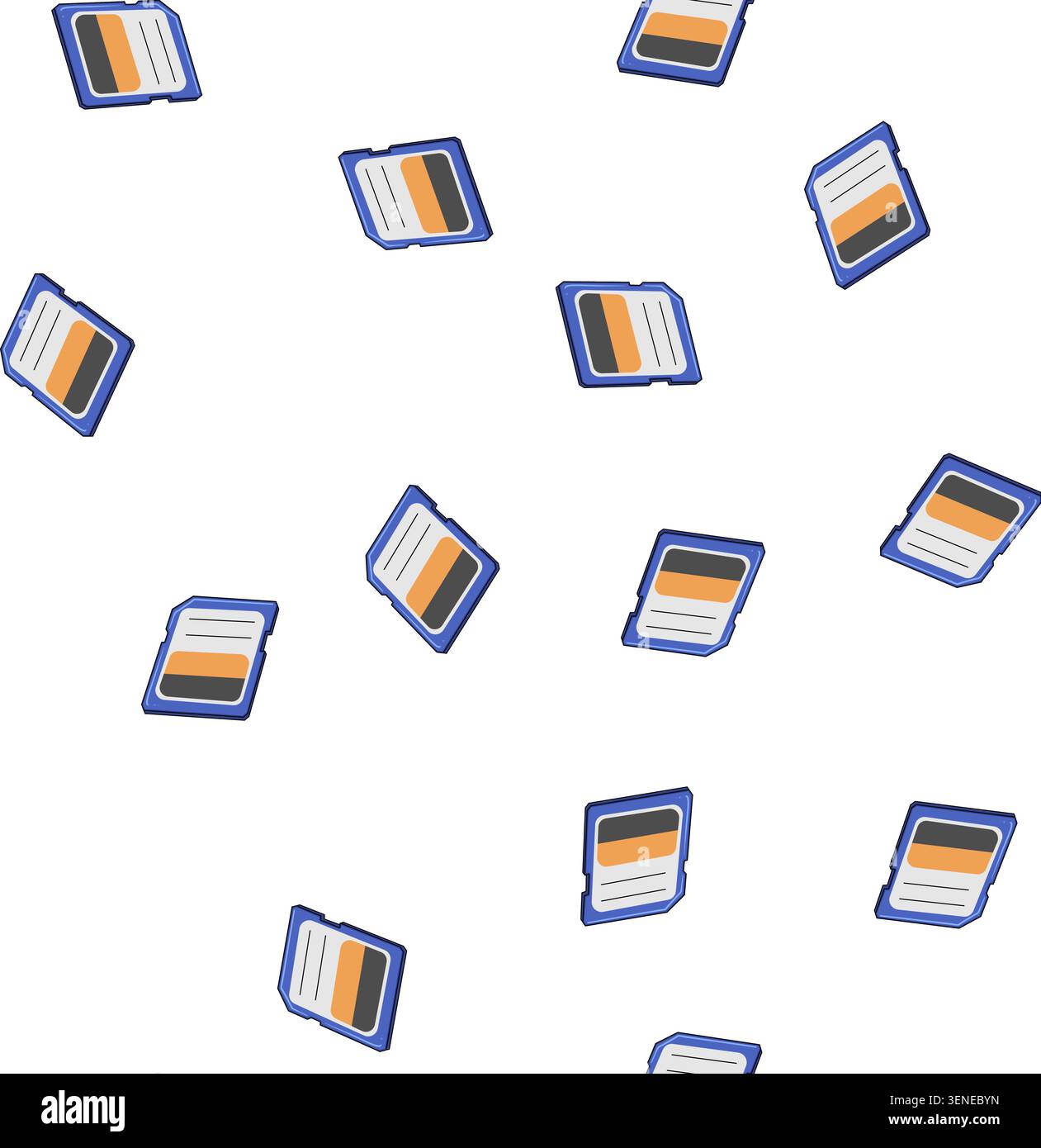 pattern micro sd card cartoon. capacity speed, class format, gigabyte terabyte micro sd card sign vector Stock Vector