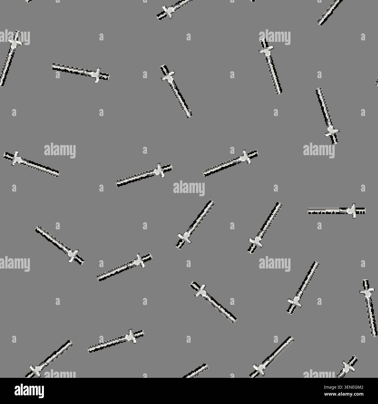 seamless pattern measure ruler builder cartoon. measure ruler builder sign vector Stock Vector