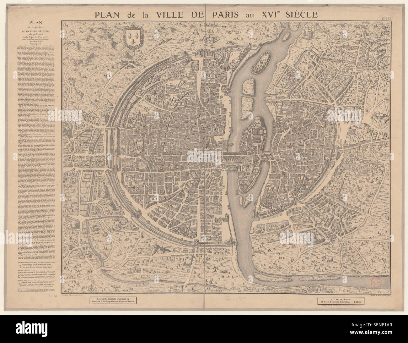 16th century map paris hi-res stock photography and images - Alamy