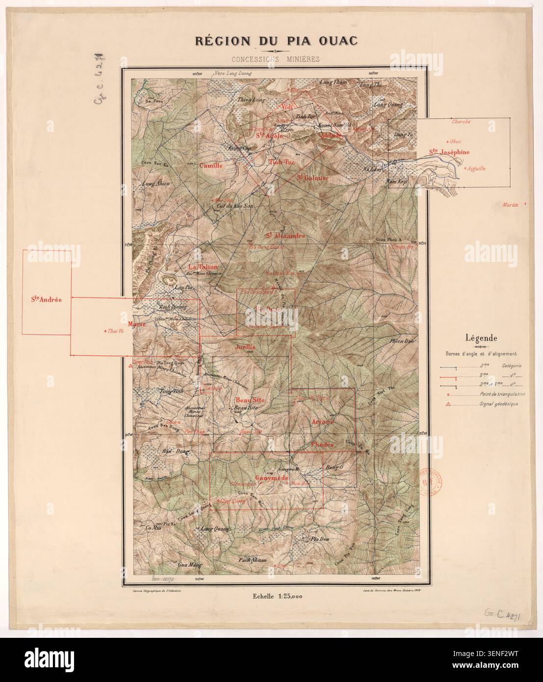 Ouac Map The map records the Pia Ouac region and its mining concessions ...