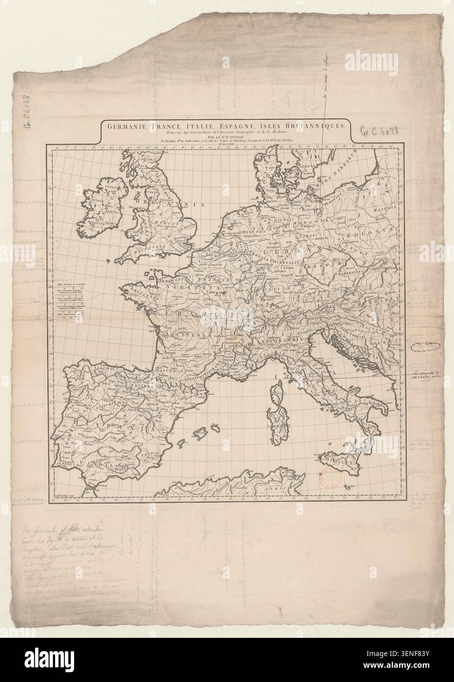 Early 8th century map of europe hi-res stock photography and images - Alamy