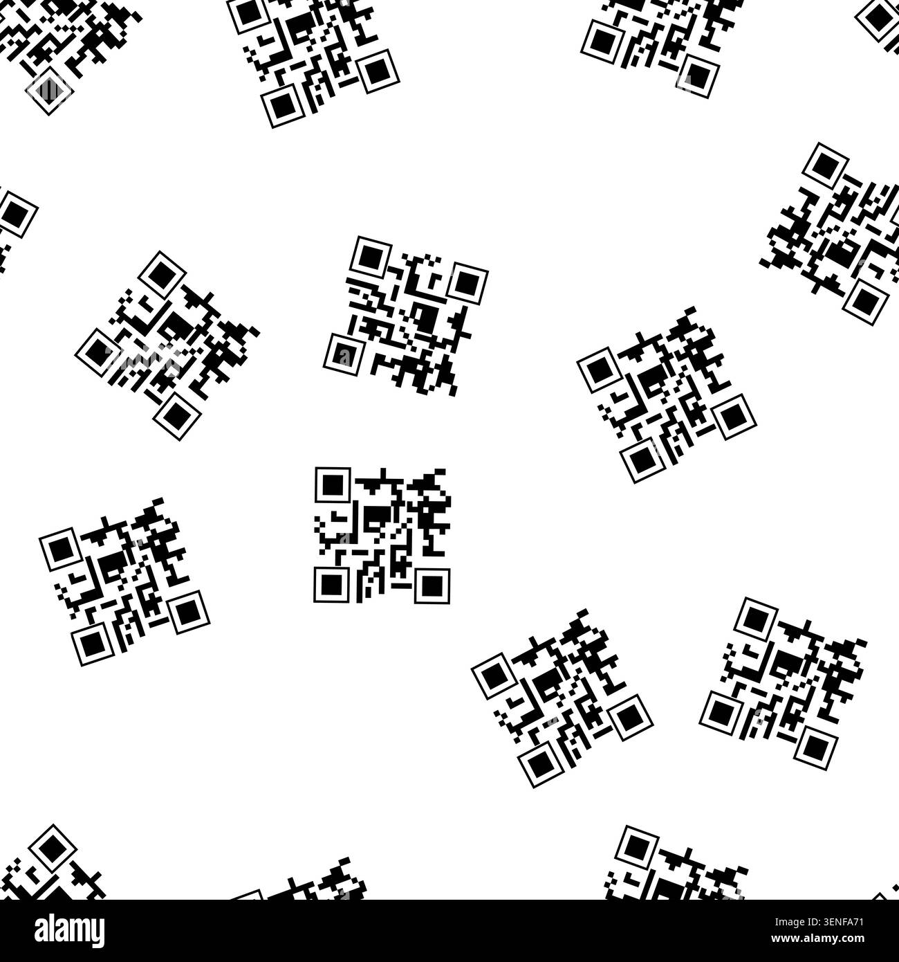 pattern analog qr code label cartoon. knobs dials, switches buttons, meters indicators analog qr code label sign vector Stock Vector