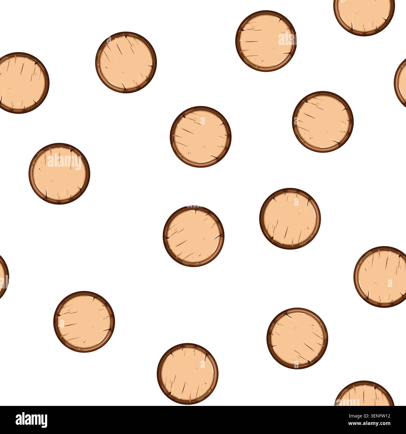 pattern interface wooden button cartoon. wood board, play arrow, circle frame interface wooden button sign vector Stock Vector